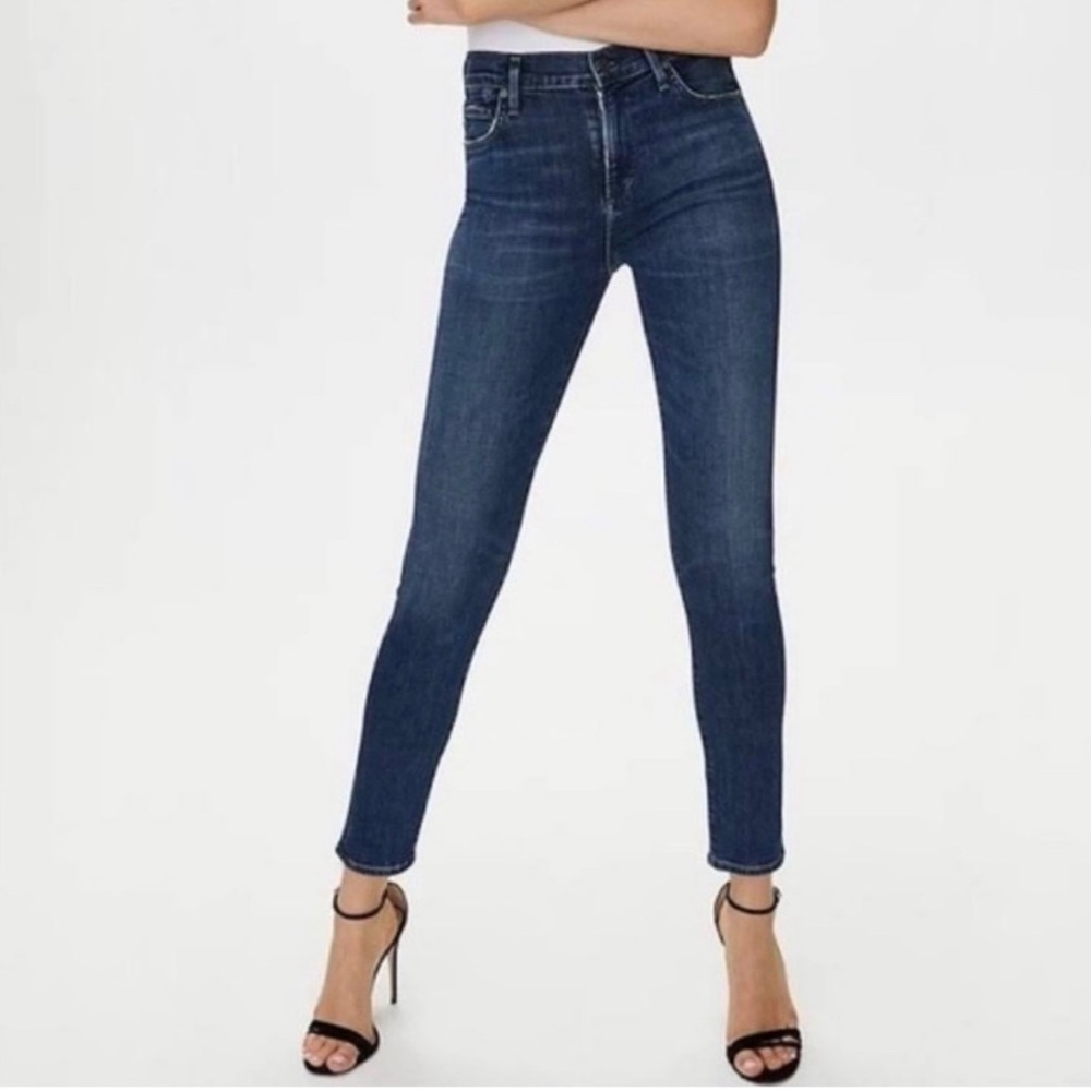 Citizens of Humanity Jeans Womens Size 26 Blue Rocket Crop High Rise Skinny NWOT